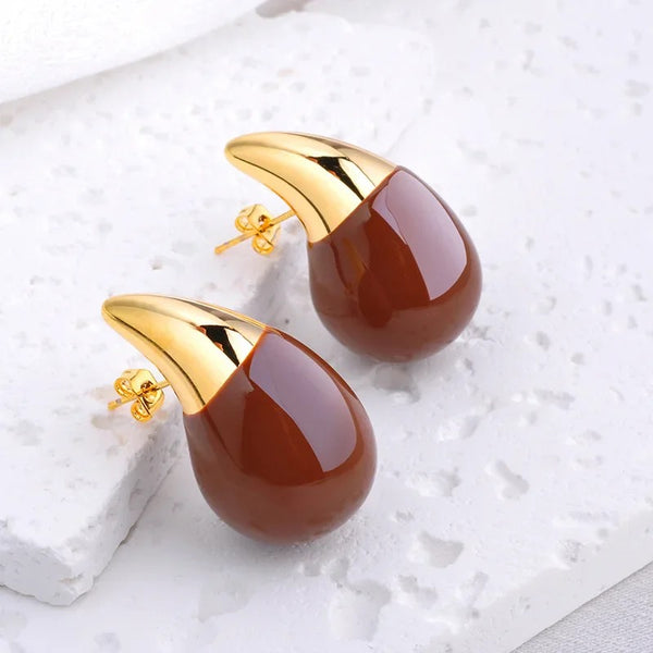 Aaliyah Earring- Brown