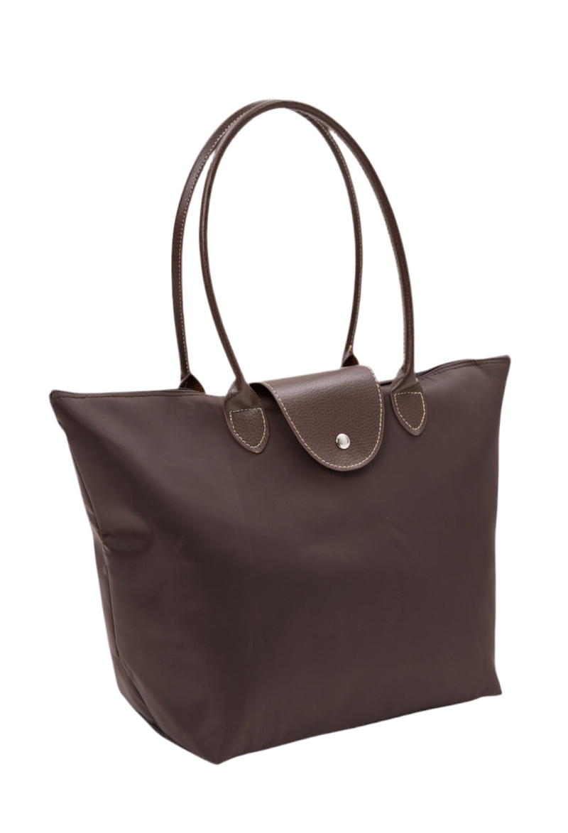 Diana Foldable Tote- Brown