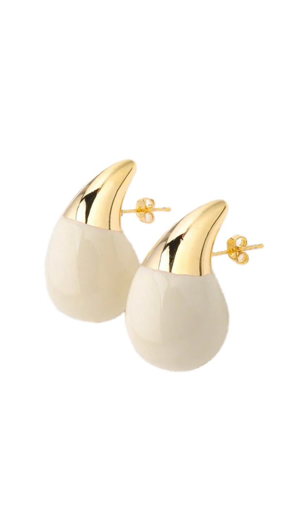 Aaliyah Earring- Cream