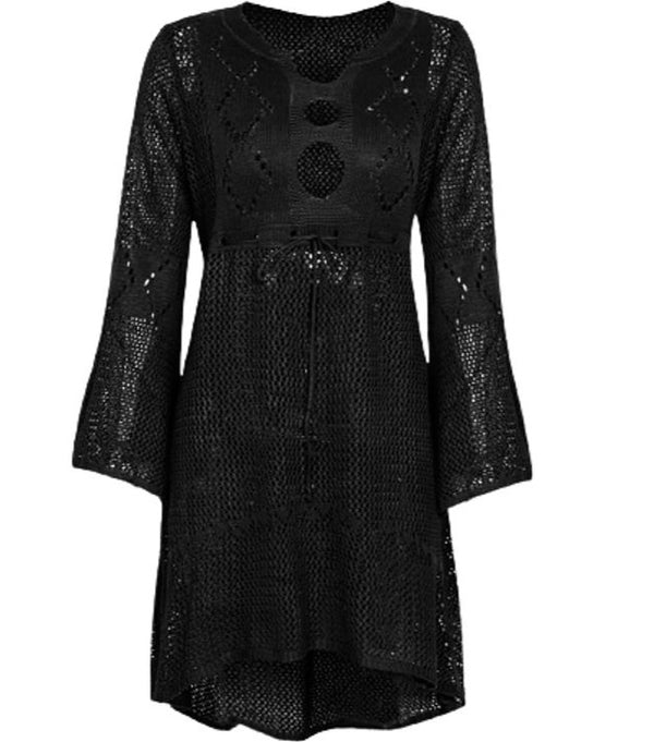 Crochet Dress- Black