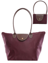 Diana Foldable Tote - Burgundy