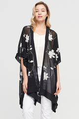 Embroided Kimono- Black