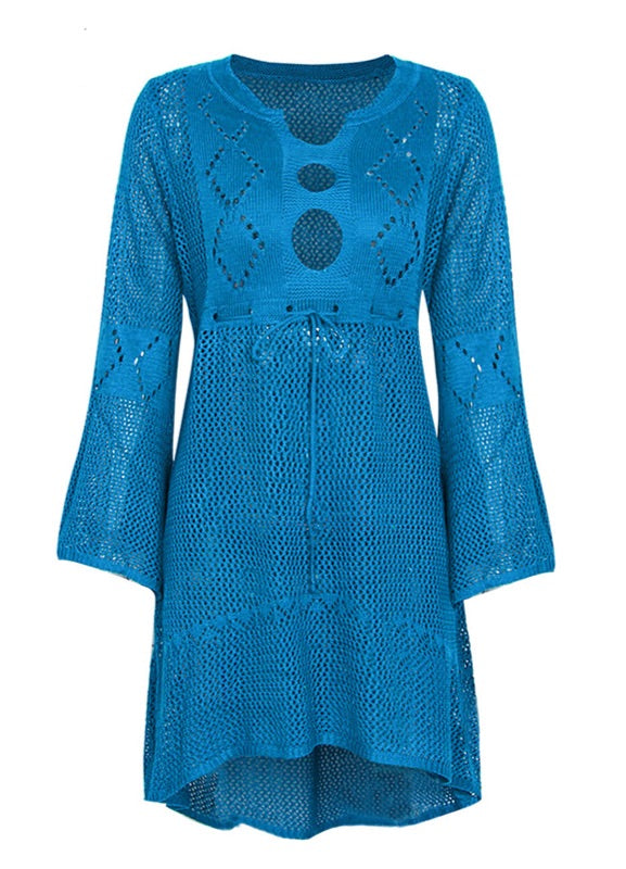 Crochet Dress- Blue