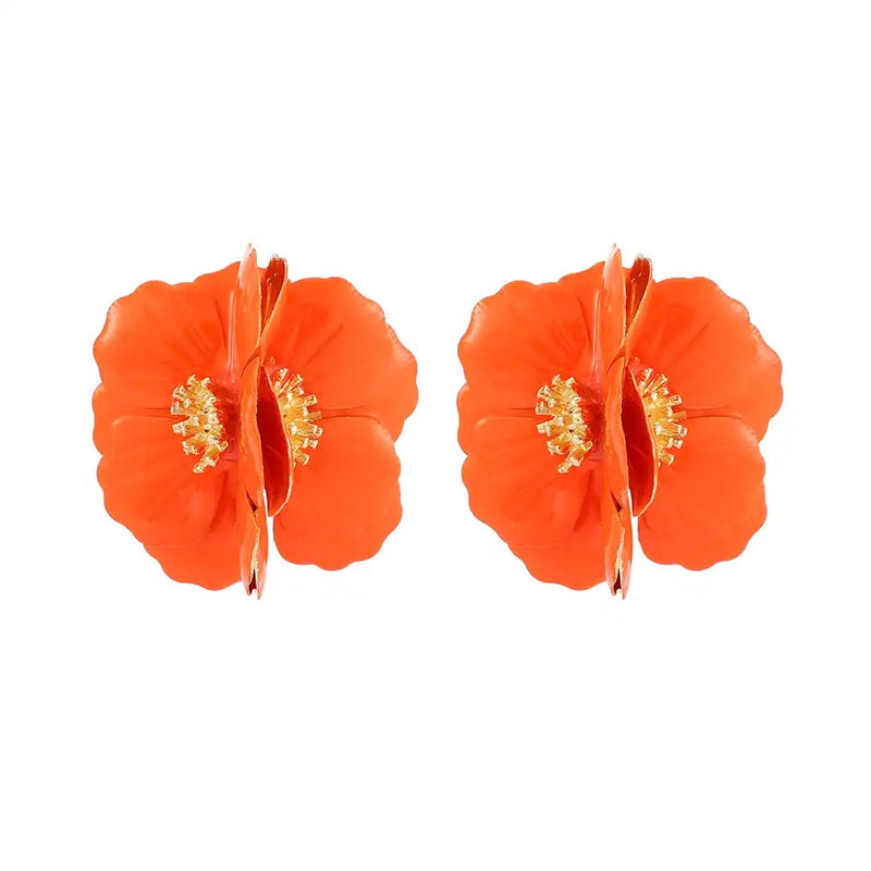 Daisy Earring- Orange