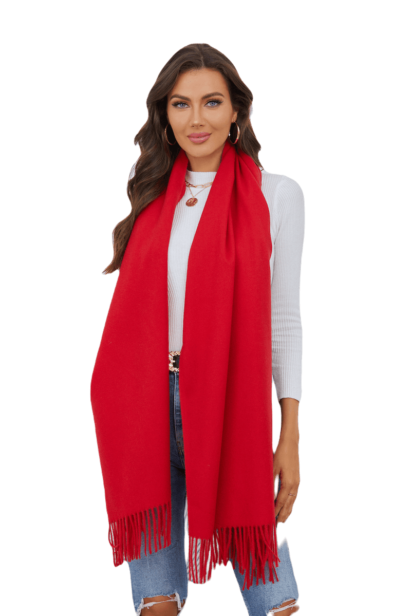 Pansy Scarf- Red