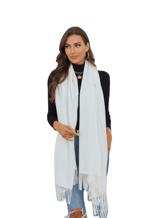 Pansy Scarf- White